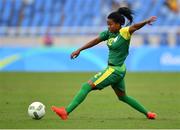 3 August 2016; Jermaine Seoposenwe of South Africa during the Women's Football first round Group E match between Sweden and South Africa on Day -2 of the Rio 2016 Olympic Games  at the Olympic Stadium in Rio de Janeiro, Brazil. Photo by Stephen McCarthy/Sportsfile
