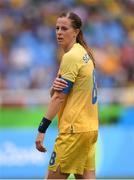 3 August 2016; Lotta Schelin of Sweden during the Women's Football first round Group E match between Sweden and South Africa on Day -2 of the Rio 2016 Olympic Games  at the Olympic Stadium in Rio de Janeiro, Brazil. Photo by Stephen McCarthy/Sportsfile