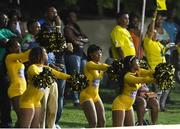 3 August 2016; Cheerleaders during the Hero Caribbean Premier League match between Guyana Amazon Warriors and Jamaica Tallawahs - Hero Caribbean Premier League (CPL) – Play-off - Match 31 at Warner Park in Basseterre, St Kitts. Photo by Randy Brooks/Sportsfile