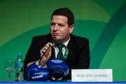 4 August 2016; Roberto Siviero of the AIBA at the boxing draw in the Teatro Badesco Theatre ahead of the start of the 2016 Rio Summer Olympic Games in Rio de Janeiro, Brazil. Photo by Ramsey Cardy/Sportsfile