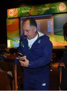 4 August 2016; IABA High Performance head coach Zaur Antia following the boxing draw in the Teatro Badesco Theatre ahead of the start of the 2016 Rio Summer Olympic Games in Rio de Janeiro, Brazil. Photo by Ramsey Cardy/Sportsfile