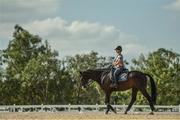 4 August 2016; Judy Reynolds of Ireland on Vancouver K during dressage training at the Olympic Equestrian Centre in Deodora ahead of the start of the 2016 Rio Summer Olympic Games in Rio de Janeiro, Brazil. Photo by Brendan Moran/Sportsfile