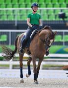 4 August 2016; Claire Abbott of Ireland on Euro Prince during Cross Country dressage training at the Olympic Equestrian Centre in Deodora ahead of the start of the 2016 Rio Summer Olympic Games in Rio de Janeiro, Brazil. Photo by Brendan Moran/Sportsfile