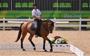 4 August 2016; Mark Kyle of Ireland on Jemilla during Cross Country dressage training at the Olympic Equestrian Centre in Deodora ahead of the start of the 2016 Rio Summer Olympic Games in Rio de Janeiro, Brazil. Photo by Brendan Moran/Sportsfile