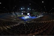 4 August 2016; A general view of the boxing hall in Riocentro ahead of the start of the 2016 Rio Summer Olympic Games in Rio de Janeiro, Brazil. Photo by Ramsey Cardy/Sportsfile