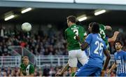 4 August 2016; Alan Bennett of Cork City scores his side's first goal during the Europa League Third Qualifying Round 1st Leg match between Cork City and KRC Genk at Turners Cross, Cork. Photo by Eóin Noonan/Sportsfile