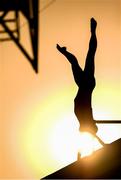 4 August 2016; A diver during a training session in the Maria Lenk Aquatics Centre ahead of the start of the 2016 Rio Summer Olympic Games in Rio de Janeiro, Brazil. Photo by Ramsey Cardy/Sportsfile