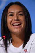4 August 2016; Heather Watson of Great Britain tennis during a press conference ahead of the start of the 2016 Rio Summer Olympic Games in Rio de Janeiro, Brazil. Photo by Stephen McCarthy/Sportsfile
