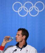 4 August 2016; Andy Murray of Great Britain tennis during a press conference ahead of the start of the 2016 Rio Summer Olympic Games in Rio de Janeiro, Brazil. Photo by Stephen McCarthy/Sportsfile