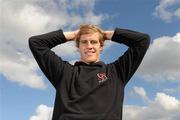5 October 2010; Ulster's Andrew Trimble after a press conference ahead of their Heineken Cup, Pool 4, Round 1, match against Aironi Rugby on Friday. Ulster rugby squad training, Newforge Country Club, Belfast, Co. Antrim. Picture credit: Oliver McVeigh  / SPORTSFILE