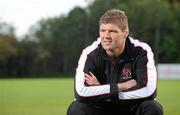 5 October 2010; Ulster's Johann Muller after a press conference ahead of their Heineken Cup, Pool 4, Round 1, match against Aironi Rugby on Friday. Ulster rugby squad training, Newforge Country Club, Belfast, Co. Antrim. Picture credit: Oliver McVeigh  / SPORTSFILE