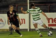 5 October 2010; Enda Stevens, Shamrock Rovers, in action against Paddy Madden, Bohemians. Airtricity League Premier Division, Bohemians v Shamrock Rovers, Dalymount Park, Dublin. Picture credit: Barry Cregg / SPORTSFILE