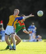 6 October 2010; Danny McCann, left, St. Pats, in action against Des Shaw, Carlow IT. Ulster Bank Higher Education Centenary 7s, St. Pats v Carlow IT, Dublin City University, Glasnevin, Dublin. Picture credit: Barry Cregg / SPORTSFILE