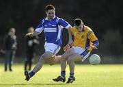 6 October 2010; William Crawford, right, St.Pats, in action against Gavin Dungan, Coláiste Dhúlaigh. Ulster Bank Higher Education Centenary 7s, Coláiste Dhúlaigh v St.Pats, Dublin City University, Glasnevin, Dublin. Picture credit: Barry Cregg / SPORTSFILE
