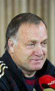 7 October 2010; Russia manager Dick Advocaat during a press conference ahead of their EURO 2012 Championship Group B Qualifier against Republic of Ireland on Friday. Russia press conference, Aviva Stadium, Lansdowne Road, Dublin. Picture credit: Stephen McCarthy / SPORTSFILE