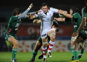 8 October 2010; Pedrie Wannenburg, Ulster, in action against Gilberto Pavan, left, and Aldo Birchall, Aironi Rugby. Heineken Cup Pool 4, Round 1, Ulster v Aironi Rugby, Ravenhill Park, Belfast, Co. Antrim. Photo by Sportsfile