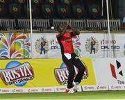 4 August 2016;  Kevon Cooper of Trinbago Knight Riders drops the ball during the Hero Caribbean Premier League (CPL) – Play-off - Match 32 between St. Lucia Zouks and Trinbago Knight Riders at Warner Park in Basseterre, St Kitts. Photo by Randy Brooks/Sportsfile