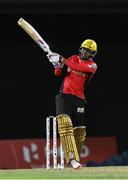 4 August 2016;  Sunil Narine of Trinbago Knight Riders hits 6 during the Hero Caribbean Premier League (CPL) – Play-off - Match 32 between St. Lucia Zouks and Trinbago Knight Riders at Warner Park in Basseterre, St Kitts. Photo by Randy Brooks/Sportsfile