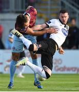 5 August 2016; Ciaran Kilduff of Dundalk in action against Armin Aganovic of Galway United during the SSE Airtricity League Premier Division match between Galway United and Dundalk at Eamonn Deasy Park in Galway. Photo by David Maher/Sportsfile