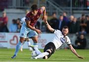 5 August 2016; Ciaran Kilduff of Dundalk in action against Armin Aganovic of Galway United during the SSE Airtricity League Premier Division match between Galway United and Dundalk at Eamonn Deasy Park in Galway Photo by David Maher/Sportsfile