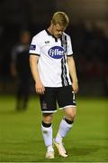 5 August 2016; A dejected Daryl Horgan of Dundalk at the end of the SSE Airtricity League Premier Division match between Galway United and Dundalk at Eamonn Deasy Park in Galway. Photo by David Maher/Sportsfile