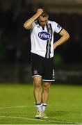 5 August 2016; A dejected David McMillan of Dundalk at the end of the SSE Airtricity League Premier Division match between Galway United and Dundalk at Eamonn Deasy Park in Galway. Photo by David Maher/Sportsfile