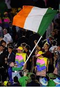 5 August 2016; Flagbearer Paddy Barnes of Ireland leads his team during the parade of nations at the opening ceremony of the 2016 Rio Summer Olympic Games at the Maracanã Stadium in Rio de Janeiro, Brazil. Photo by Brendan Moran/Sportsfile