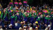5 August 2016; Members of Team Ireland during the opening ceremony of the 2016 Rio Summer Olympic Games at the Maracanã Stadium in Rio de Janeiro, Brazil. Photo by Brendan Moran/Sportsfile
