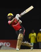 5 August 2016;  Hashim Amla of Trinbago Knight Riders hits 4 during the Hero Caribbean Premier League (CPL) – Play-off - Match 33 at Warner Park in Basseterre, St Kitts. Photo by Randy Brooks/Sportsfile