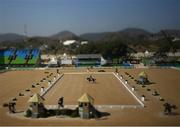 6 August 2016; Jessica Phoenix of Canada on A Little Romance in action during the Eventing Team Dressage Day 1 at the Olympic Equestrian Centre, Deodoro during the 2016 Rio Summer Olympic Games in Rio de Janeiro, Brazil. Photo by Brendan Moran/Sportsfile