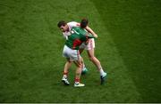 6 August 2016; Lee Keegan of Mayo gets involved in a scuffle with Seán Cavanagh of Tyrone during the GAA Football All-Ireland Senior Championship Quarter-Final match between Mayo and Tyrone at Croke Park in Dublin. Photo by Daire Brennan/Sportsfile