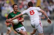 6 August 2016; Alan Dillon of Mayo in action against Colm Cavanagh of Tyrone during the GAA Football All-Ireland Senior Championship Quarter-Final match between Mayo and Tyrone at Croke Park in Dublin. Photo by Piaras Ó Mídheach/Sportsfile