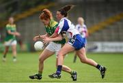 6 August 2016; Louise Ni Mhuircheataigh of Kerry in action against Michelle McGrath of Waterford during the TG4 All-Ireland Senior Championship match between Kerry and Waterford at St Brendan's Park in Birr, Co Offaly. Photo by Matt Browne/Sportsfile