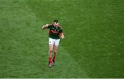 6 August 2016; Seamus O'Shea of Mayo celebrates at the end of the GAA Football All-Ireland Senior Championship Quarter-Final match between Mayo and Tyrone at Croke Park in Dublin. Photo by Daire Brennan/Sportsfile