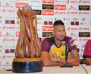 6 August 2016; Rayad Emrit of Guyana Amazon Warriors during a press conference before Sunday’s Hero Caribbean Premier League (CPL) - Final between Guyana Amazon Warriors and Jamaica Tallawahs at St. Kitts Marriott Resort & The Royal Beach Casino, St Kitts. Photo by Randy Brooks/Sportsfile