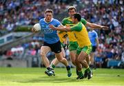 6 August 2016; Paul Flynn of Dublin in action against Frank McGlynn of Donegal during the GAA Football All-Ireland Senior Championship Quarter-Final match between Dublin and Donegal at Croke Park in Dublin. Photo by Ray McManus/Sportsfile