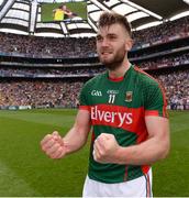 6 August 2016; Aidan O'Shea of Mayo celebrates after the GAA Football All-Ireland Senior Championship Quarter-Final match between Mayo and Tyrone at Croke Park in Dublin. Photo by Piaras Ó Mídheach/Sportsfile