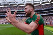 6 August 2016; Aidan O'Shea of Mayo celebrates after the GAA Football All-Ireland Senior Championship Quarter-Final match between Mayo and Tyrone at Croke Park in Dublin. Photo by Piaras Ó Mídheach/Sportsfile