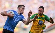 6 August 2016; Brian Fenton of Dublin in action against Martin McElhinney of Donegal during the GAA Football All-Ireland Senior Championship Quarter-Final match between Dublin and Donegal at Croke Park in Dublin. Photo by Piaras Ó Mídheach/Sportsfile