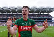 6 August 2016; Lee Keegan of Mayo celebrates after the GAA Football All-Ireland Senior Championship Quarter-Final match between Mayo and Tyrone at Croke Park in Dublin. Photo by Piaras Ó Mídheach/Sportsfile