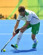 6 August 2016; John Jermny of Ireland in action against India during their Pool B match at the Olympic Hockey Centre, Deodoro, during the 2016 Rio Summer Olympic Games in Rio de Janeiro, Brazil. Photo by Brendan Moran/Sportsfile