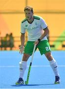 6 August 2016; Kyle Good of Ireland in action against India during their Pool B match at the Olympic Hockey Centre, Deodoro, during the 2016 Rio Summer Olympic Games in Rio de Janeiro, Brazil. Photo by Brendan Moran/Sportsfile