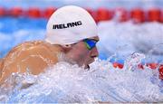 6 August 2016; Nicholas Quinn of Ireland in action during the Men's 100m breaststroke heats in the Olympic Aquatic Stadium, Barra de Tijuca, during the 2016 Rio Summer Olympic Games in Rio de Janeiro, Brazil. Photo by Ramsey Cardy/Sportsfile