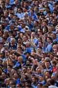 6 August 2016; Dublin supporters, on Hill 16, during the GAA Football All-Ireland Senior Championship Quarter-Final match between Dublin and Donegal at Croke Park in Dublin. Photo by Ray McManus/Sportsfile