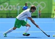 6 August 2016; John Jermyn of Ireland in action against India during their Pool B match at the Olympic Hockey Centre, Deodoro, during the 2016 Rio Summer Olympic Games in Rio de Janeiro, Brazil. Photo by Brendan Moran/Sportsfile