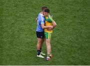 6 August 2016; Paul Mannion of Dublin consoles Ciarán Gillespie of Donegal after the GAA Football All-Ireland Senior Championship Quarter-Final match between Dublin and Donegal at Croke Park in Dublin. Photo by Daire Brennan/Sportsfile