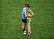 6 August 2016; Paul Mannion of Dublin consoles Ciarán Gillespie of Donegal after the GAA Football All-Ireland Senior Championship Quarter-Final match between Dublin and Donegal at Croke Park in Dublin. Photo by Daire Brennan/Sportsfile