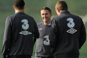 9 October 2010; Robbie Keane, Republic of Ireland, during squad training ahead of their EURO 2012 Championship Group B Qualifier against Slovakia on Tuesday. Republic of Ireland Squad Training, Gannon Park, Malahide, Co. Dublin. Photo by Sportsfile