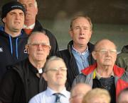 10 October 2010; New Monaghan manager Eamon McEneaney, back right, watching the game. Monaghan County Senior Football Championship Final, Clontibret v Magheracloone, Inniskeen, Co. Monaghan. Picture credit: Oliver McVeigh / SPORTSFILE