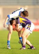 10 October 2010; Conor Lamb, Kilmacud Crokes, in action against Adam Baxter, St Vincent's. Dublin County Senior Football Championship Semi-Final, Kilmacud Crokes v St Vincent's, Parnell Park, Dublin. Picture credit: Stephen McCarthy / SPORTSFILE